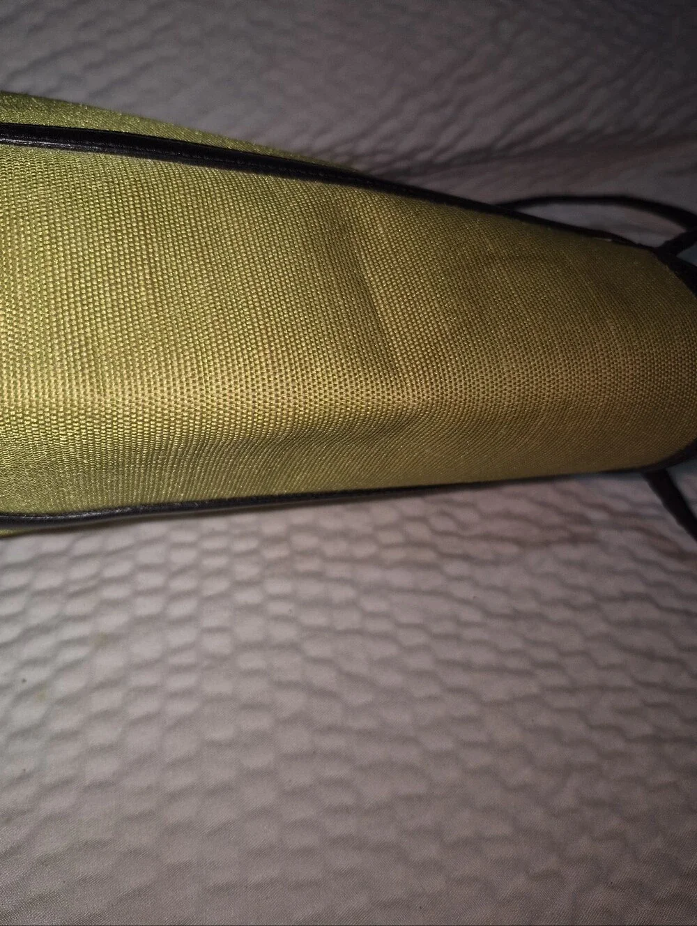 Maxx New York Yellow Canvas Tote with Black Trim - Picture 5 of 9